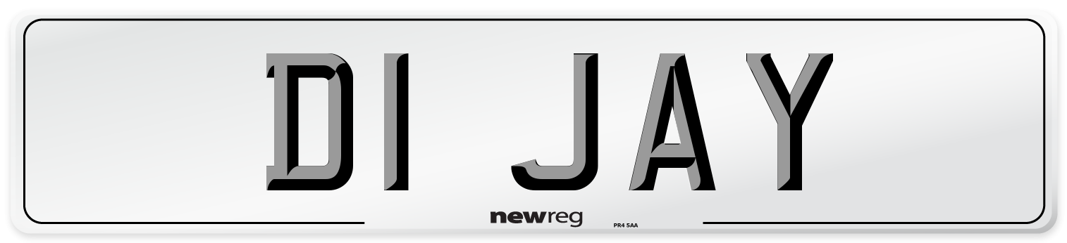 D1 JAY Number Plate from New Reg